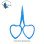 Amor Heart Handle Embroidery Scissors – Fine Tip Stainless Steel