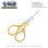 Gold Engraved Handle Fine Tip Embroidery Scissors