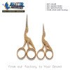 Gold Stork Embroidery Scissors