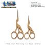 Gold Stork Embroidery Scissors