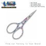 Amor Floral Engraved Precision Tip Embroidery Scissors