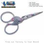 Amor Floral Stork Design Fine Tip Embroidery Scissors
