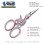 Amor Pink Blossom Fine Tip Embroidery Scissors