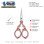 Amor Ultra Slim Red Floral Precision Embroidery Scissors