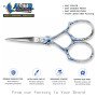 Amor Blue Essence Fine Tip Embroidery Scissors