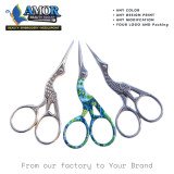 Stork Design Fine Tip Embroidery Scissors