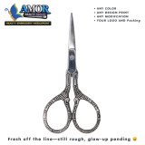 Geometric Handle Embroidery Scissor – Fine Tip Precision Needlework Tool
