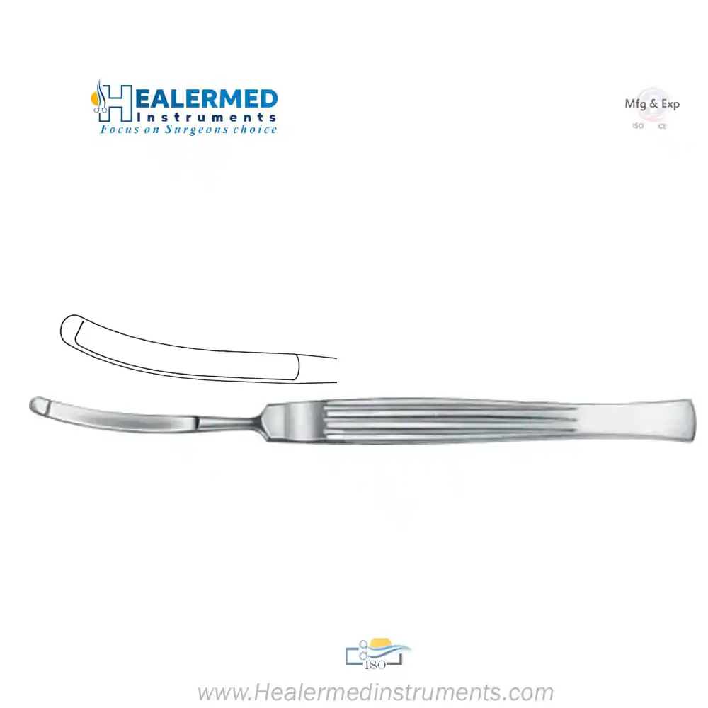 Converse button Rhinoplasty Knife Curved